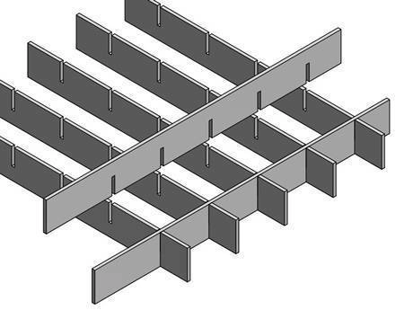A Smooth Surface Press-Locked Steel Grating