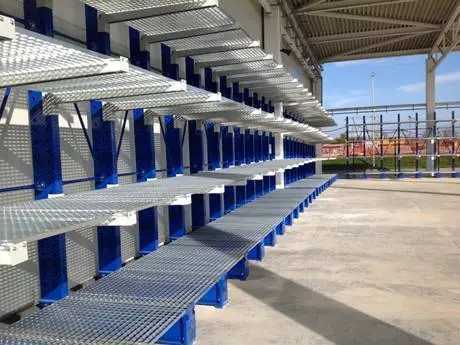 Press-Locked Steel Grating Shelf