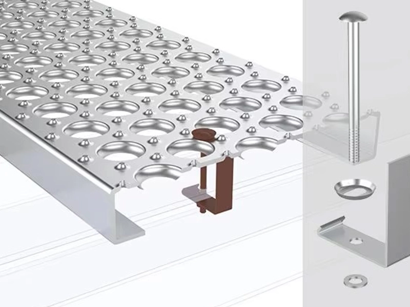 Perforated O Grip Plank Grating